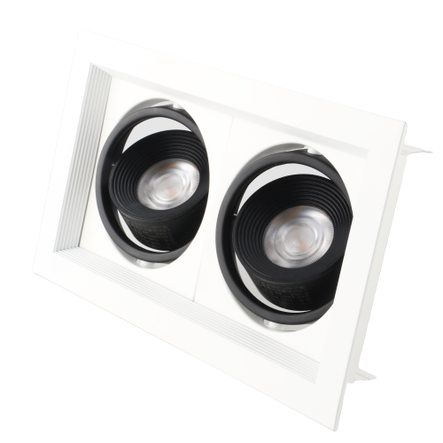 Đèn led downlight vuông 2x12W